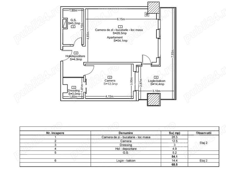 Inchiriez apartament zonna Gheorgheni - Iulius Mall