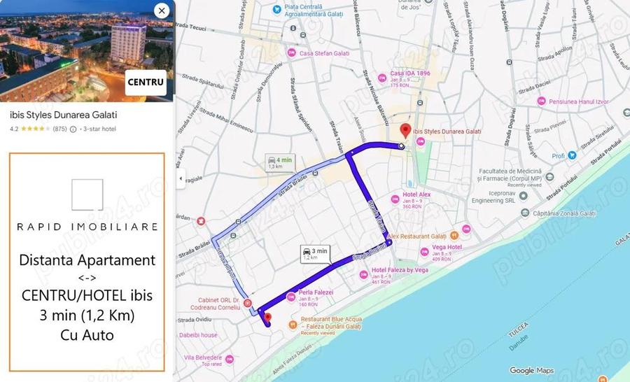 OFERTA - Apartament 1 Camera - Mazepa 1 - Vedere Dunare - Mobilat+Utilat - Blue Acqua Piata Ancora - 1