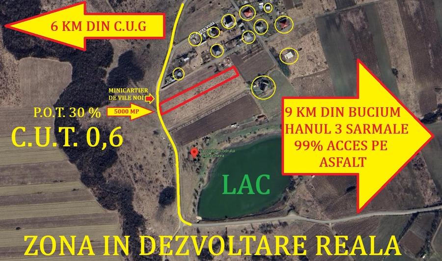 BUCIUM , 6 KM DIN IASI , DESCHIDERE DUBLA  , P+2,lac natural aproape - 15