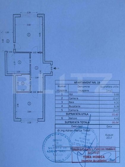 Apartament cu 2 camere, bloc 2017 - Rahova - Pucheni - 14