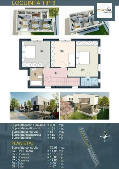 Casa singur curte /mutare imediata-Tunari Comision 0% - 4