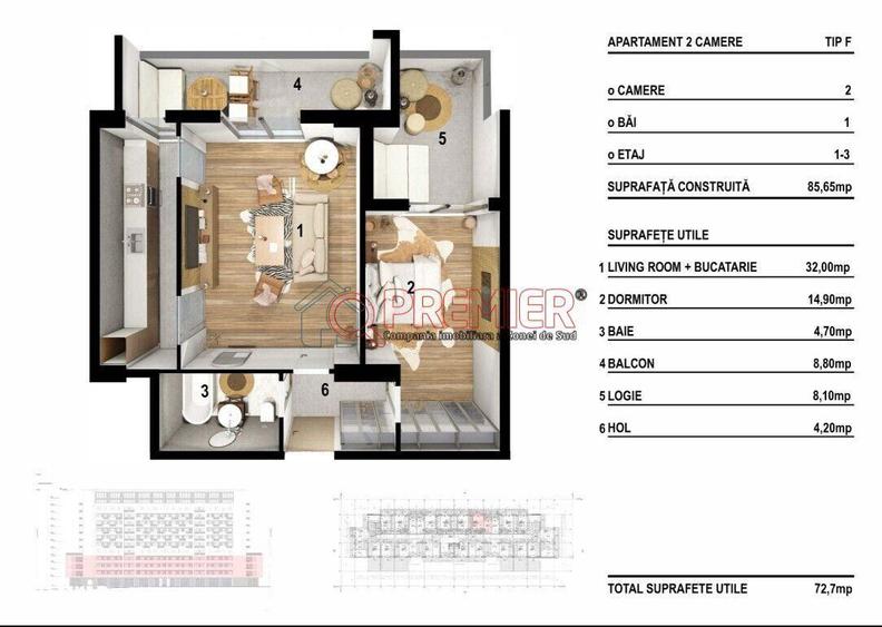 Avans 6545 euro - 2 camere cu 2 balcoane - Splaiul Unirii - Targ Vitan - 17