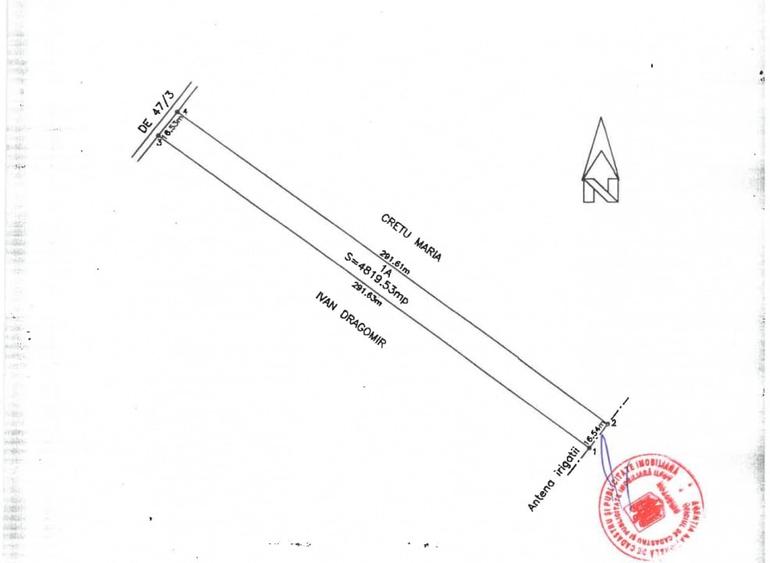 Teren Extravilan In Rate Primaverii Com. Berceni | 4819mp | #EG50 - 4