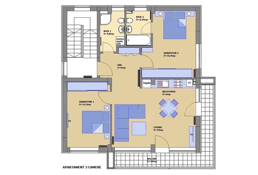 3 Camere | Pipera Plaza | Centrala Proprie | 2 Locuri de Parcare Incluse - 7