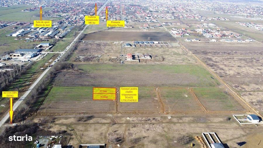 Mosnita Noua - teren pentru constructie 6apartamente - toate utilitati - 5