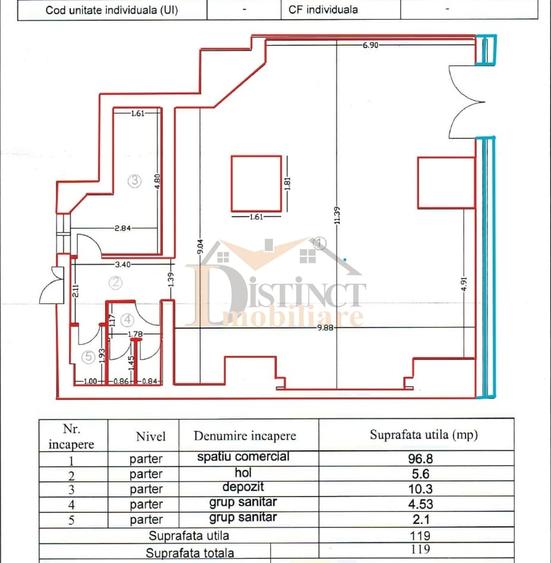 Inchiriere spatiu comercial stradal, 120 mp cu vad, intrare in Racadau . - 5