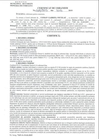 Teren de 175 mp, în Militari