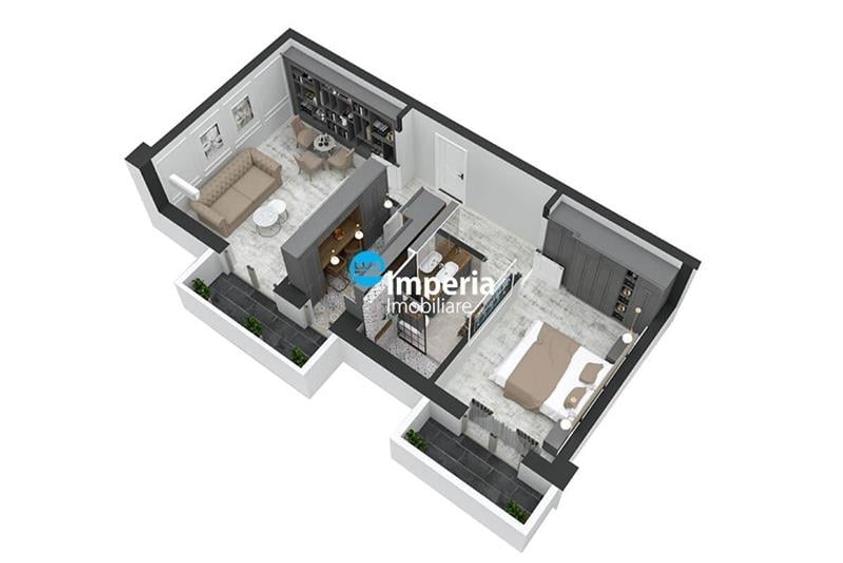 Apartament de vanzare,2 camere decomandat, bloc nou, Pacurari Kaufland - 8