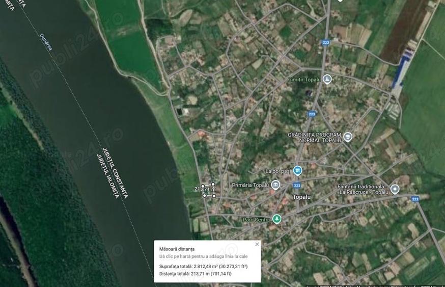 Teren de 2810 mp, în Topalu