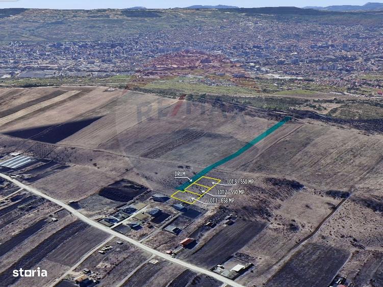 De vanzare parcelare teren Fanate | 3 loturi | 550 mp + drum privat - 4