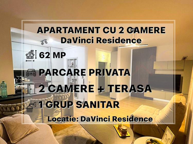 RO/EN Ap. 2cam, nou in DaVinci, parcare, balcon, bloc nou, 62 mp, et.1 - 1