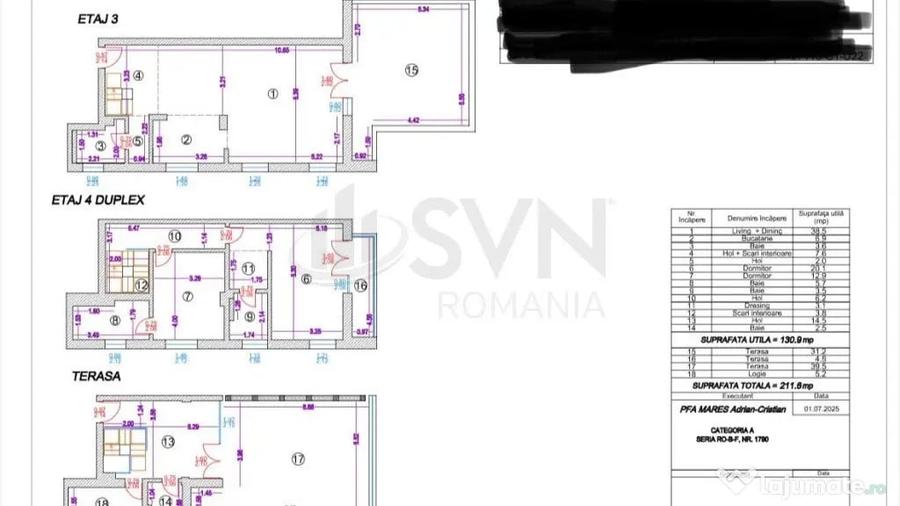 Apartament cu 4 camere decomandat în Central