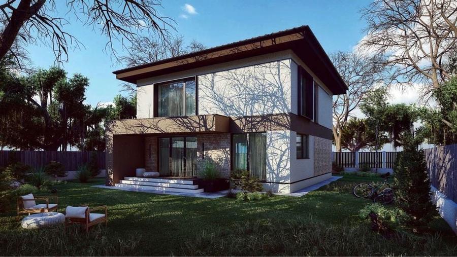 OFERTA - Casa la rosu + teren 442 mp Ciprian Porumbescu otopeni - 5