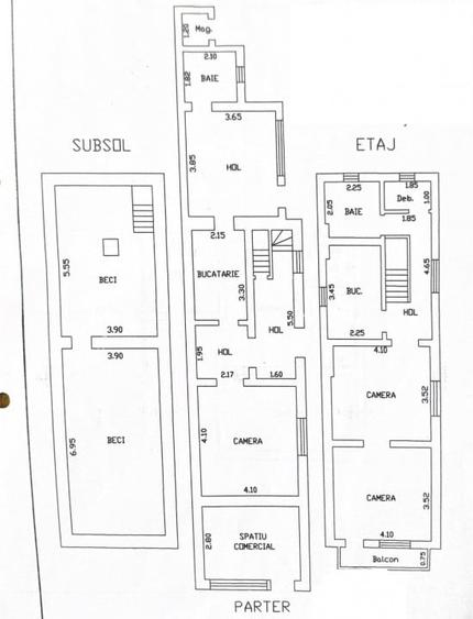 Ultracentral, spatiu comercial  D+P+1, curte generoasa, IDEAL BIROURI - 19