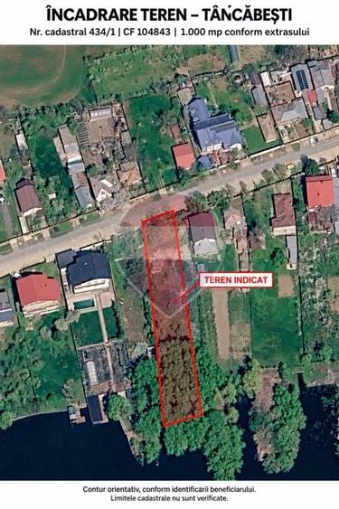 Teren Construcții intravilan de 1000 mp, în Snagov