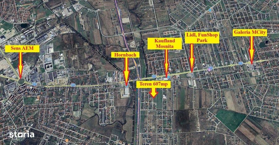 607mp | Teren Mosnita, spate Kaufland | Toate utilitatile - 7