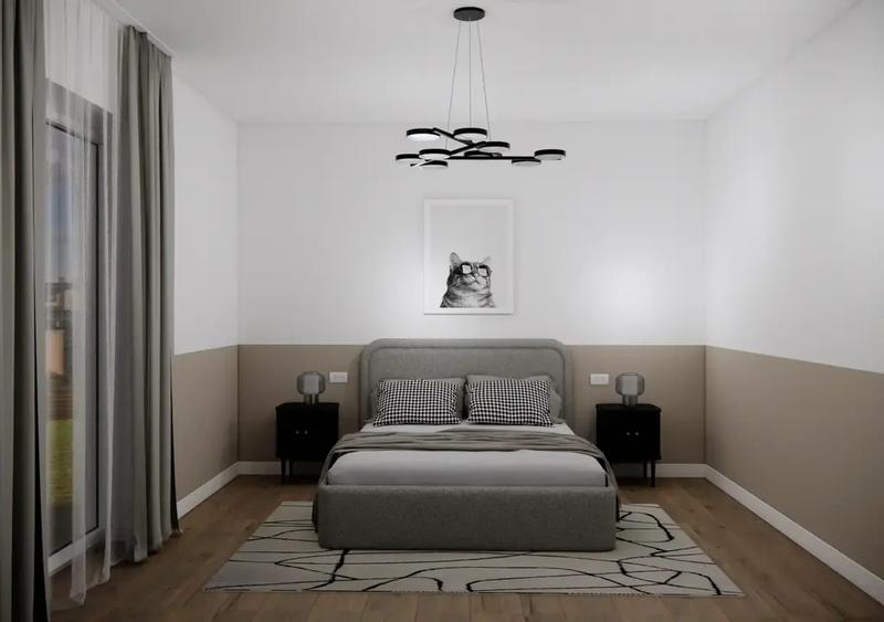 Apartament cu 2 camere semidecomandat, mobilat în Voluntari