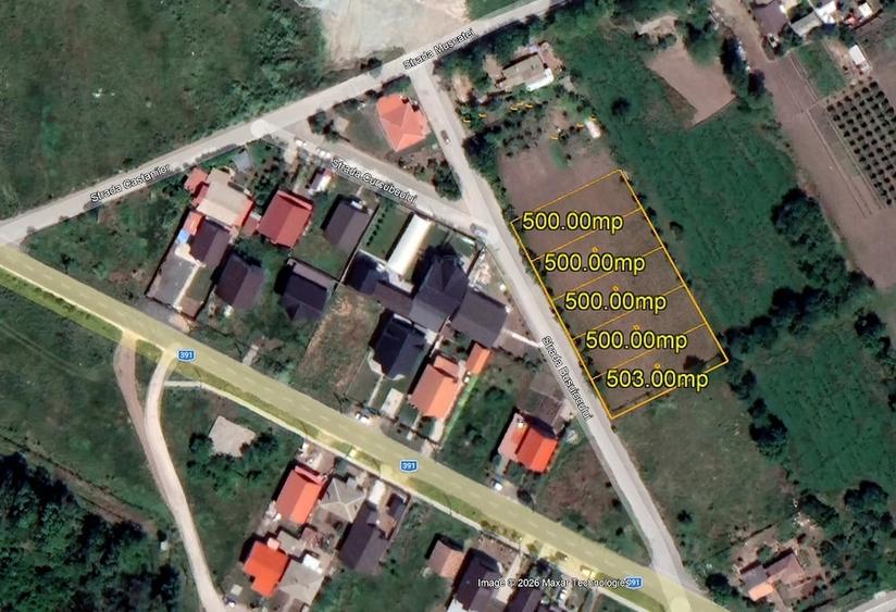 Teren Topraisar de vanzare loturi 500 mp - 2
