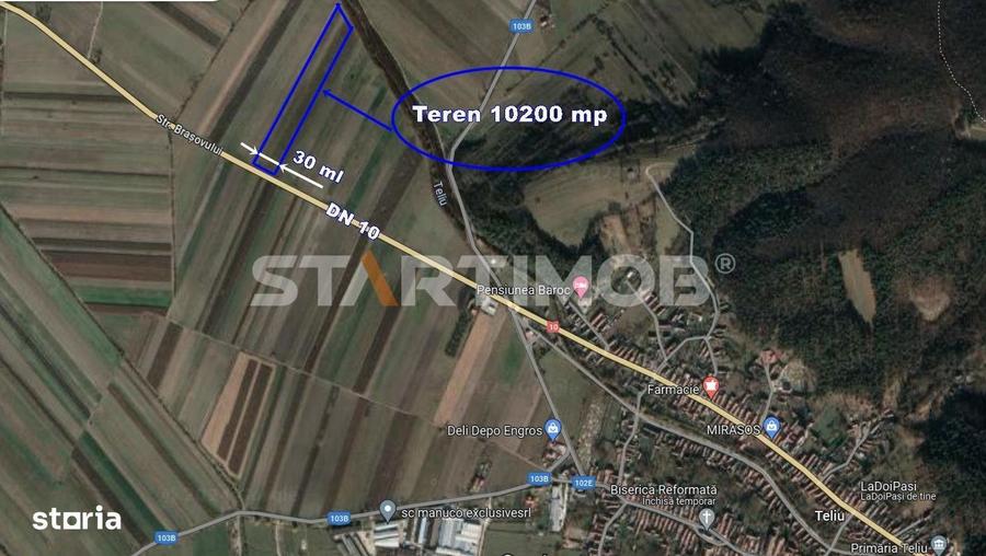Teren cu front la DN 10 Teliu - 5