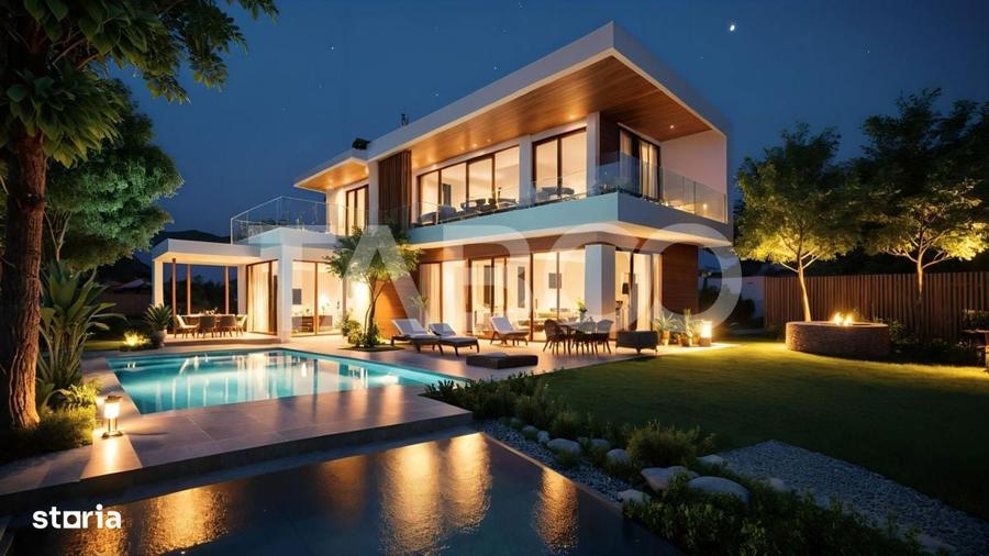 Vila moderna premium situata in Sannicoara 5 camere piscina exterioara - 2