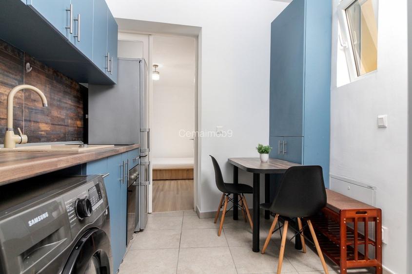 Studio central, mobilat complet, ideal investiție, 26mp