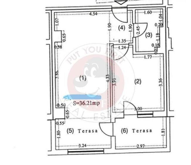 Apartament cu 2 camere semidecomandat în Rahova