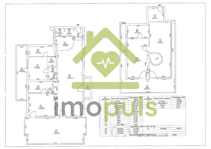 ? Penthouse dispus pe 2 nivele, suprafata generoasa. ? - 22