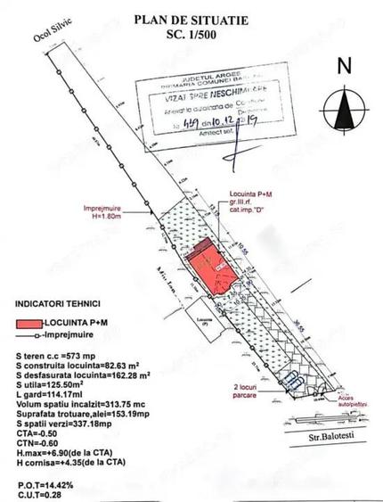 Teren Balotesti, suprafata = 908 mp - 2