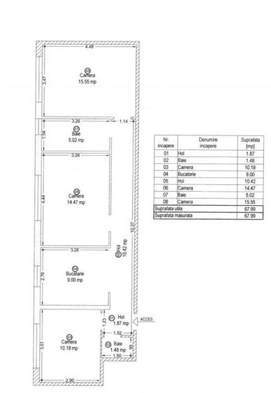 Apartement de inchiriat 3 camere  - Sagului - Comision 0% - 3