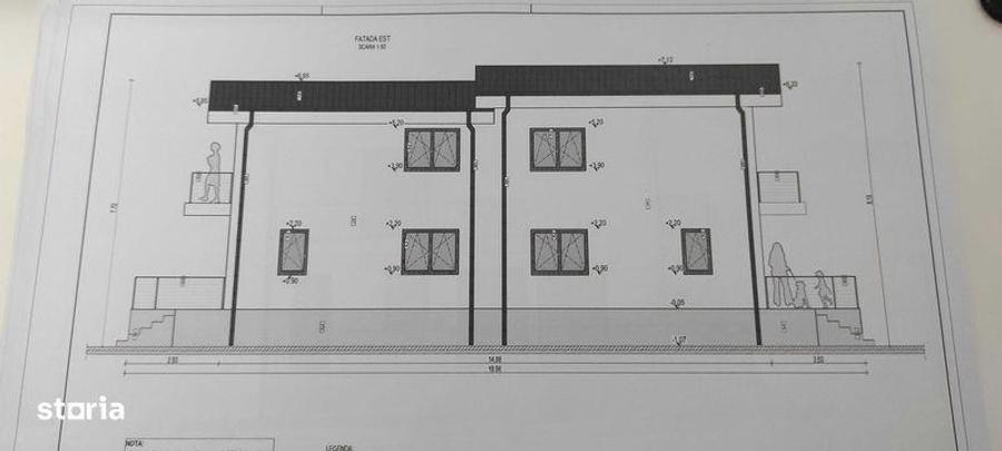 Teren intravilan cu proiect casa duplex - 5