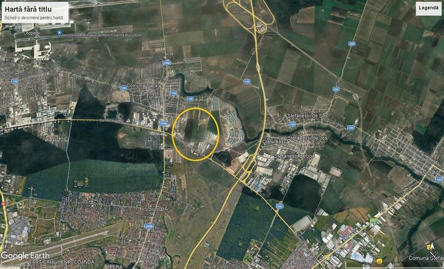 Teren Construcții intravilan de 50686 mp, în Tunari