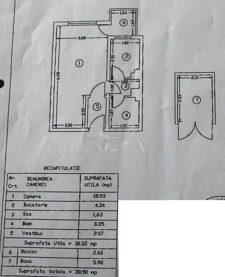 Garsonieră decomandată în Ștefan cel Mare
