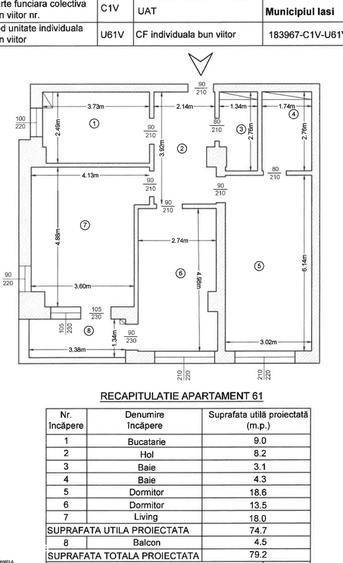 Apartament cu 2 camere în Copou