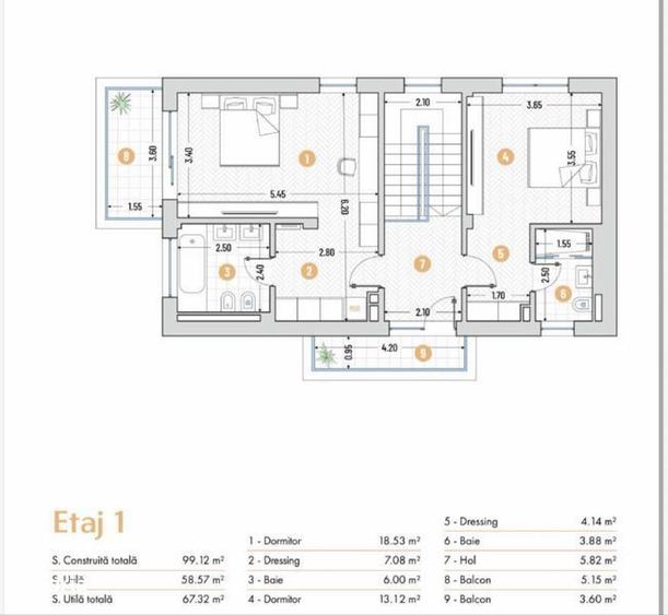 Vila 4 camere 3 bai Snagov - 8