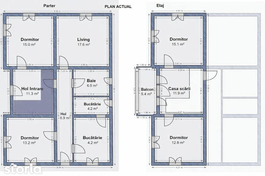 Brane?ti casa SU 115 mp P+1, teren de 444 mp, centrala pe gaze - 3