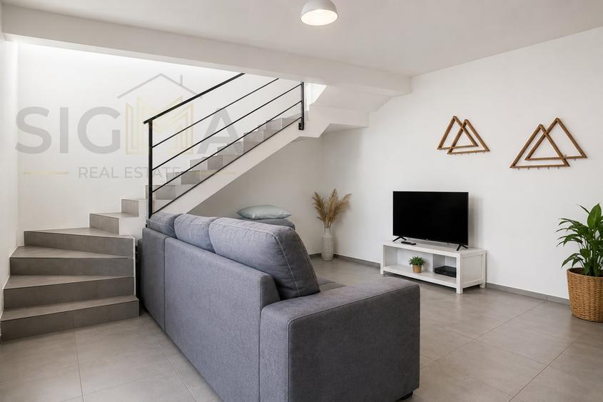Apartament cu 2 camere semidecomandat, mobilat în Semicentral