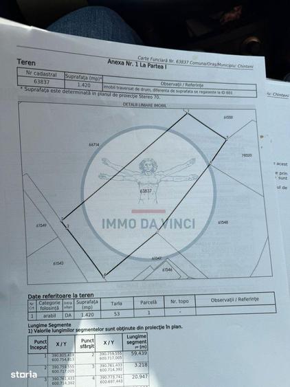 Vanzare teren itravilan Sanmartin,com. Chinteni CJ - 4