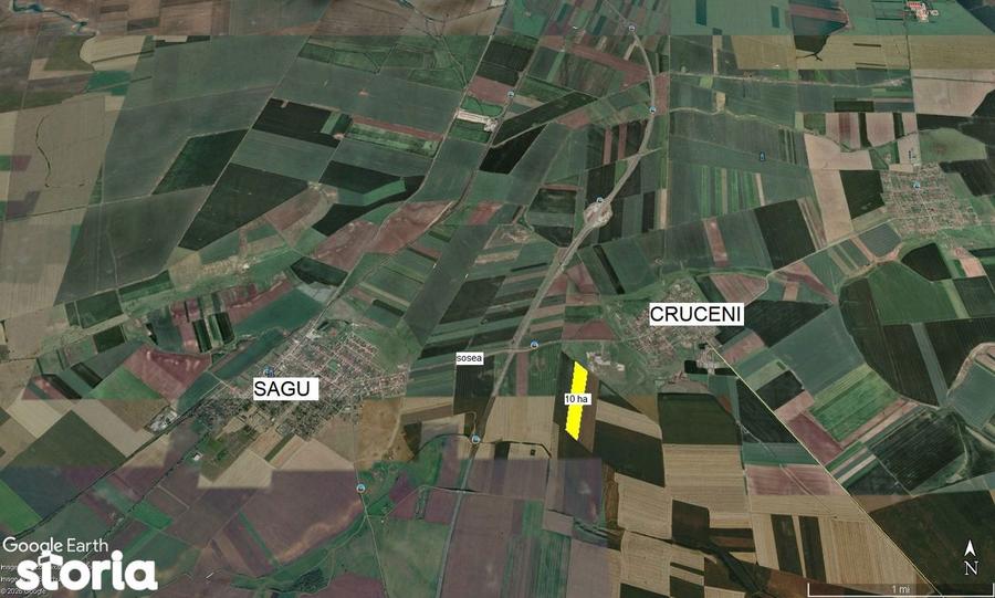 Teren agricol de vanzare - 100.000 mp - com. Sagu, jud Arad - 3