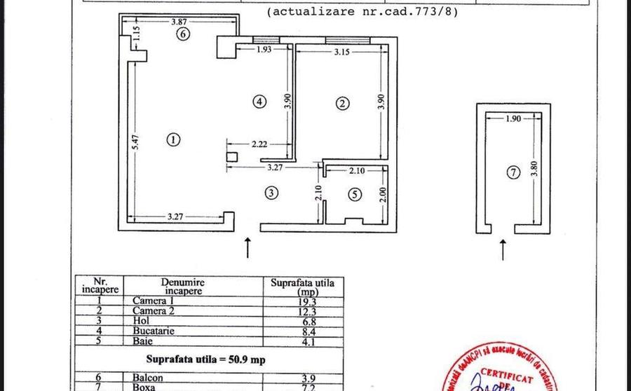 Apartament 2 camere zona Dacia - 1