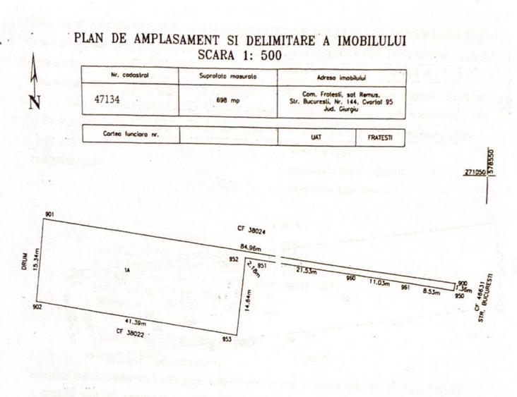 Teren de vanzare, Remus, jud. Giurgiu - 1