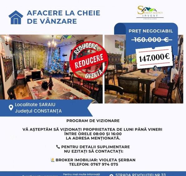 Afacere la cheie de vanzare in Saraiu - 12
