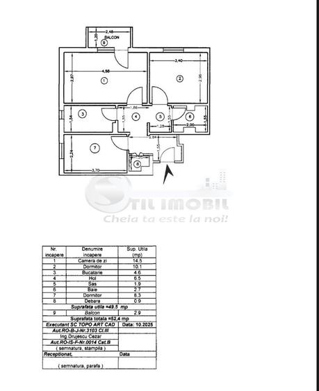 3 cam decomandat, Păcurari ,bulevard, etaj 2, 53 mp, renovat, 121.900€ - 10