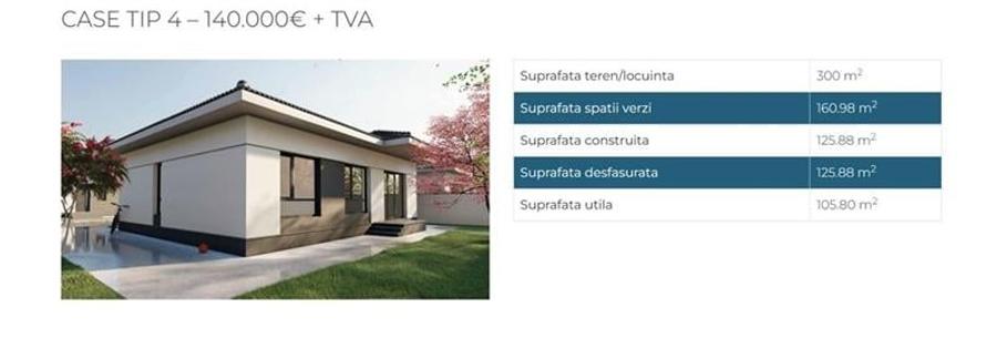 Casa individuala 4 camere si teren 300 mp complex finalizat Tunari - 7