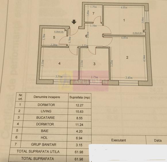 Apartament cu 3 camere decomandat în Berceni