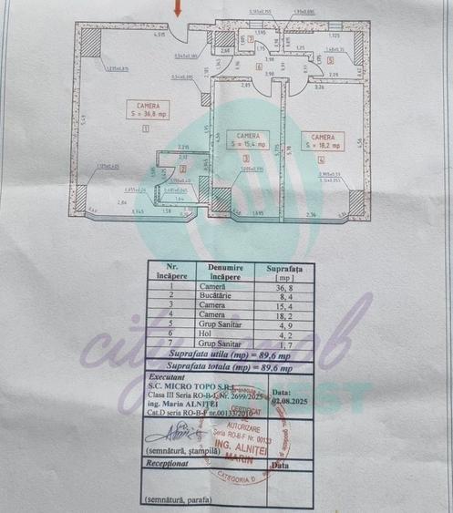 3 camere - bloc MONOLIT  - Bd. UNIRII - etajul 1 - 10