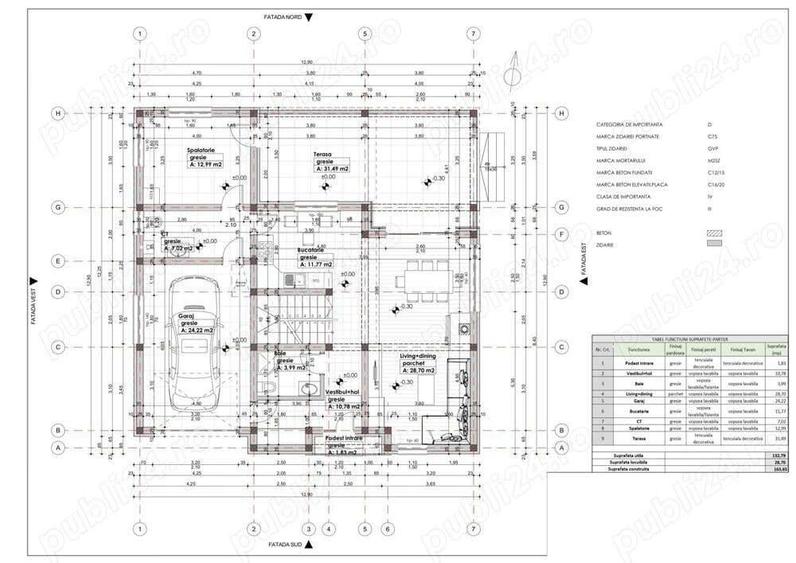 Oras Baia Sprie (zona spre Unguras) casa noua pe parter, semifinisata, s.u. = 200 mp, teren 860 mp - 2