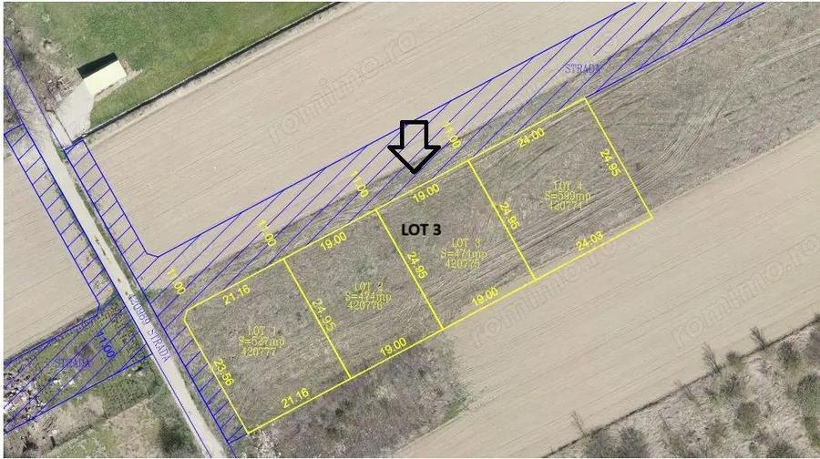Teren intravilan 4 loturi disponibile | Lugoj, Strada Cri?an - 1