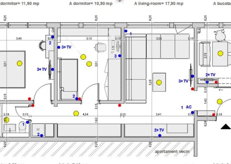 Apartament 3 camere mobilat ?i utilat complet, zona IOR / N.Grigorescu - 17