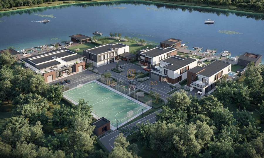 Vila exclusivista cu piscina si ponton pe malul Lacului Snagov - 7