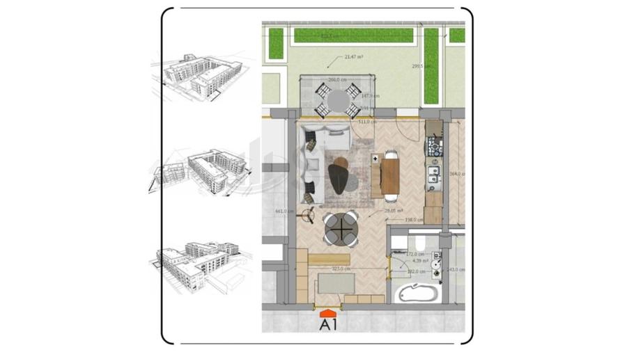 REA1025157 Studio Dublu cu Gradina Mosilor - 3